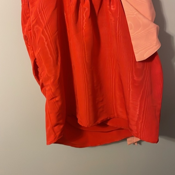 Future Collective Red with Pink Bow Holiday Sweetheart Bow Mini Dress size L - Picture 12 of 15